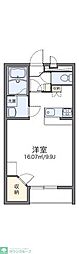 レオパレスコスモスC 1Kの間取図画像