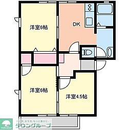プロヴァンスA 3DKの間取図画像
