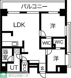 アーバンポイント高崎 2LDKの間取図画像