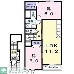白根葵 2LDKの間取図画像