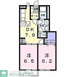 STEADYROOTS 2DKの間取図画像