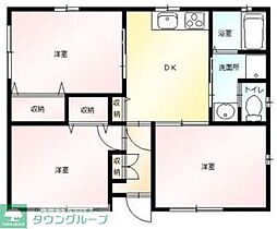 パルデロートE 3DKの間取図画像