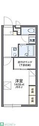 レオパレスFuji 1Kの間取図画像