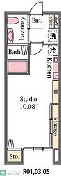 ルピナス ワンルームの間取図画像