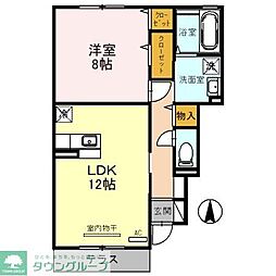 ブルーシャトー 1LDKの間取図画像