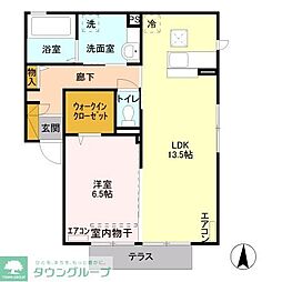 レシエンテA 1LDKの間取図画像
