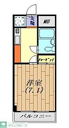 前橋ユーアイビル 1Kの間取図画像