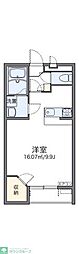 レオパレスおかのごう2 1Kの間取図画像