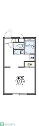 レオパレスアイリス 1Kの間取図画像