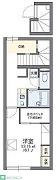 レオパレスcocoon 1Kの間取図画像