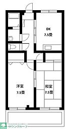 T・Hパレロワイヤル 2DKの間取図画像