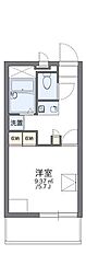 レオパレスジュネス前橋 1Kの間取図画像