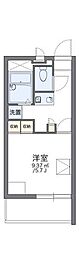 レオパレスルナシャイン2 1Kの間取図画像