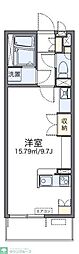 レオネクストさざんか ワンルームの間取図画像