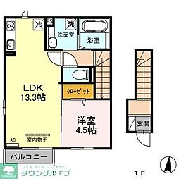 フレシール 1LDKの間取図画像