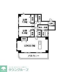 ランディングモジュール 2LDKの間取図画像