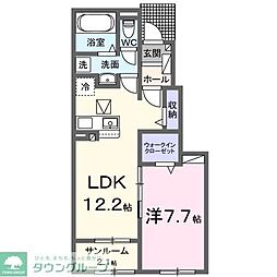 シュティルハイム1 1LDKの間取図画像