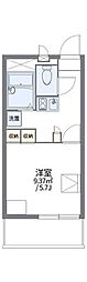 レオパレスカナサラ 1Kの間取図画像