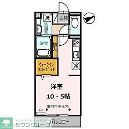 D-roomFlower ワンルームの間取図画像