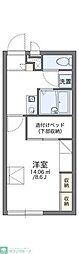 レオパレスWALTZ 1Kの間取図画像