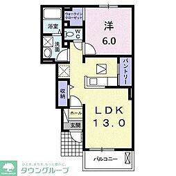 シャインメモリー1 1LDKの間取図画像