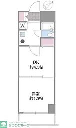 ホーユウパレス新前橋 1DKの間取図画像