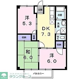 トトロガーデン2 3DKの間取図画像