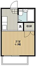 メゾン・ド・ユー 1Kの間取図画像
