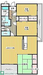 クレサンテーム 3LDKの間取図画像