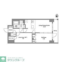 CLASSEUM高崎 1SLDKの間取図画像