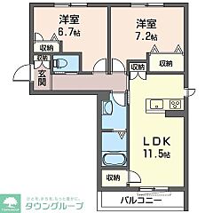物件の間取り
