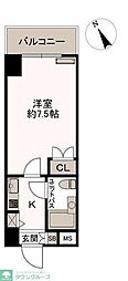藤和シティコープ新前橋 1Kの間取図画像