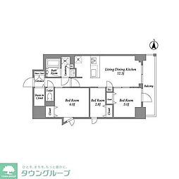 CLASSEUM高崎 3LDKの間取図画像
