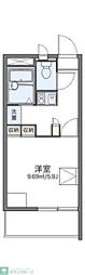 レオパレスカサベルテ 1Kの間取図画像