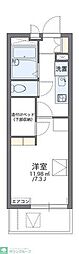 レオパレスグリーンアルタ 1Kの間取図画像