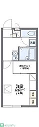 レオパレスキャンサー 1Kの間取図画像