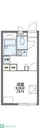 レオパレスアカデミア 1Kの間取図画像