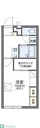 レオパレスSAKURA2 1Kの間取図画像