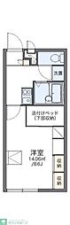 レオパレスメイゾンうすい 1Kの間取図画像