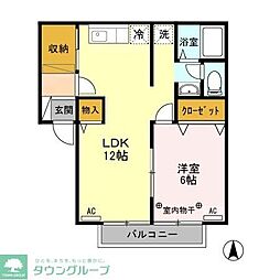 メゾン南雲 1LDKの間取図画像
