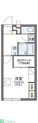 レオパレスEASE2 1Kの間取図画像