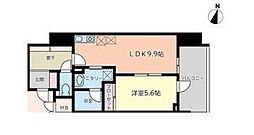 LaFonte立町 1LDKの間取図画像