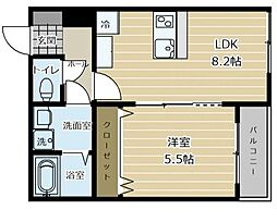 仮)台原3丁目新築アパート 1LDKの間取図画像