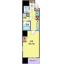 カスタリア勾当台公園 1Kの間取図画像