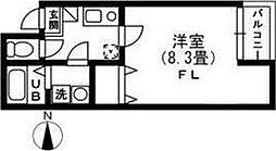 アムール仙台 1Kの間取図画像