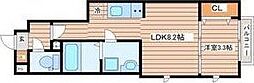 メゾン・ヴェルデ長町 1LDKの間取図画像