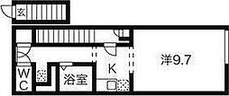 ジュネス ワンルームの間取図画像