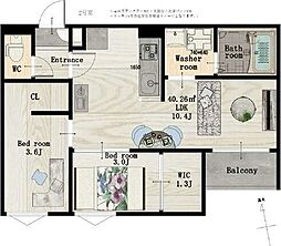 REGALEST光II 2LDKの間取図画像