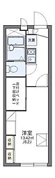 レオパレスソレーユ根岸 1Kの間取図画像