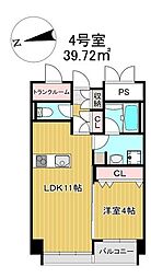 PAXレジデンス 1LDKの間取図画像